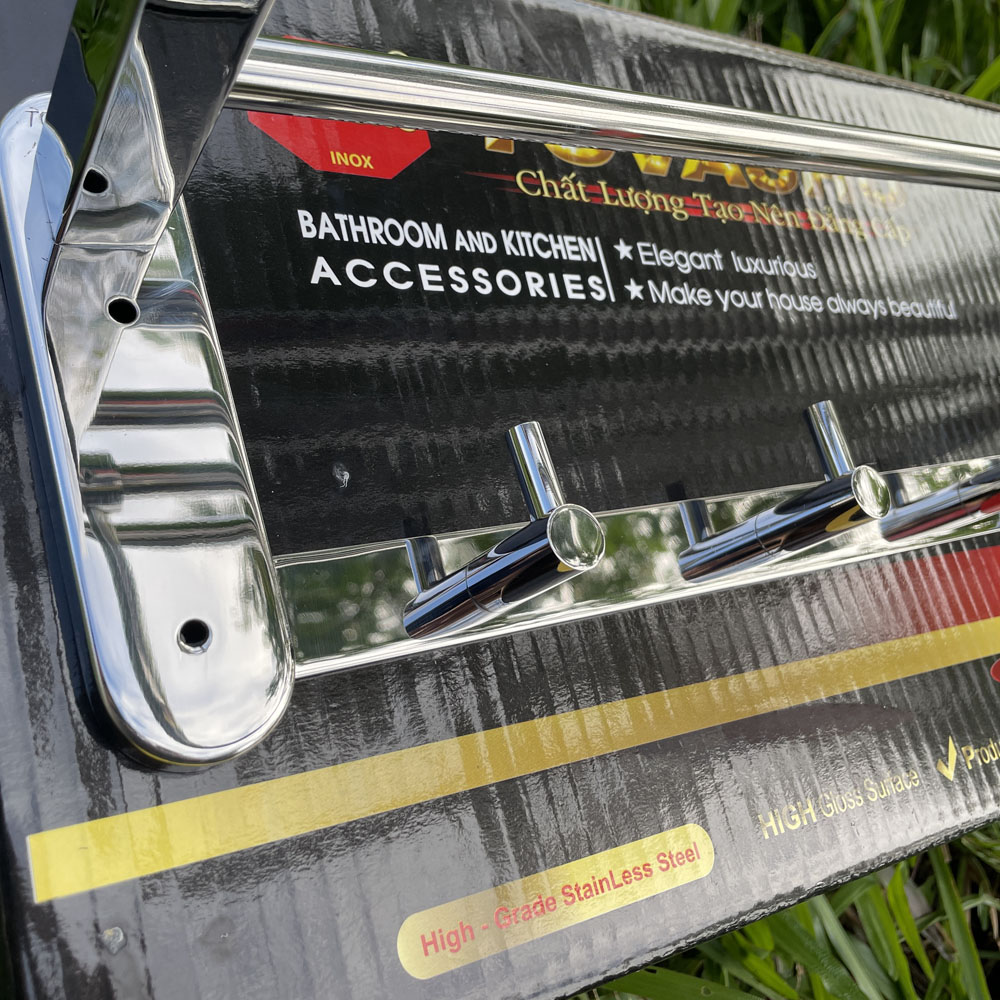 Thanh treo khăn inox 304 Tovashu H2