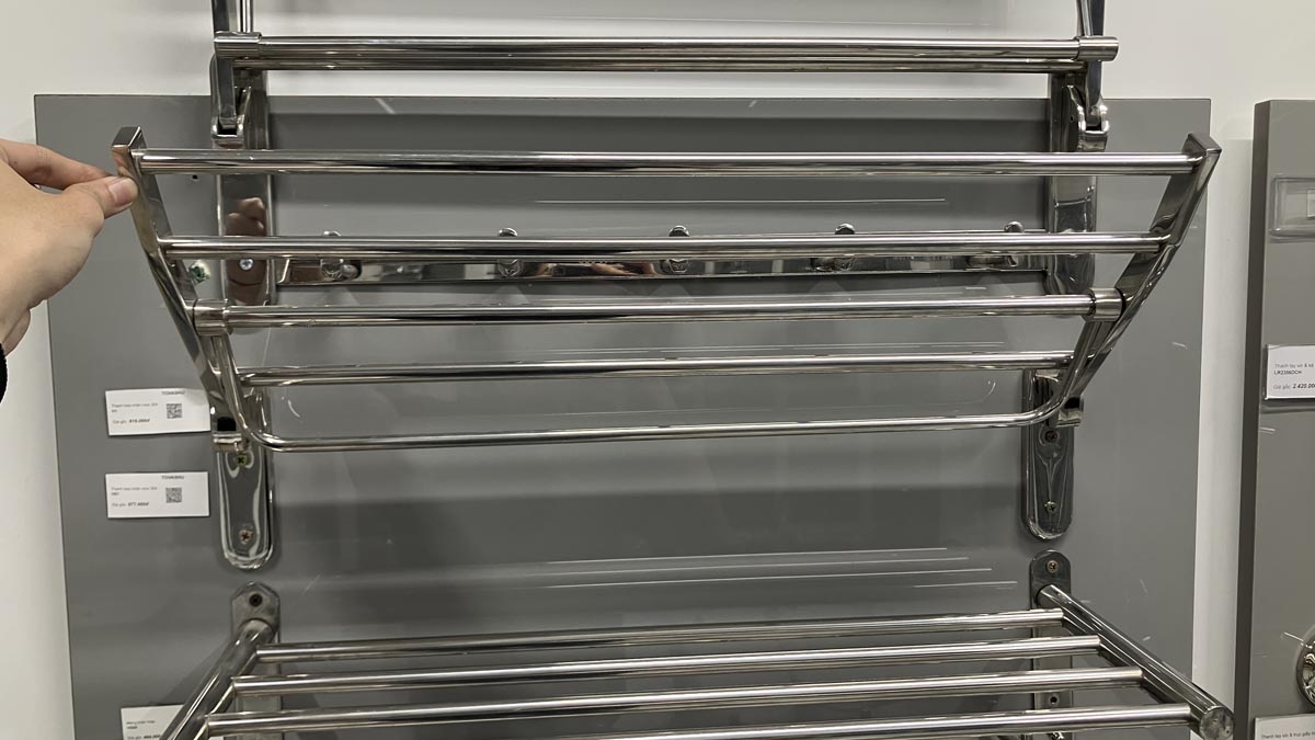 Thanh treo khăn Inox 304 Tovashu HS1