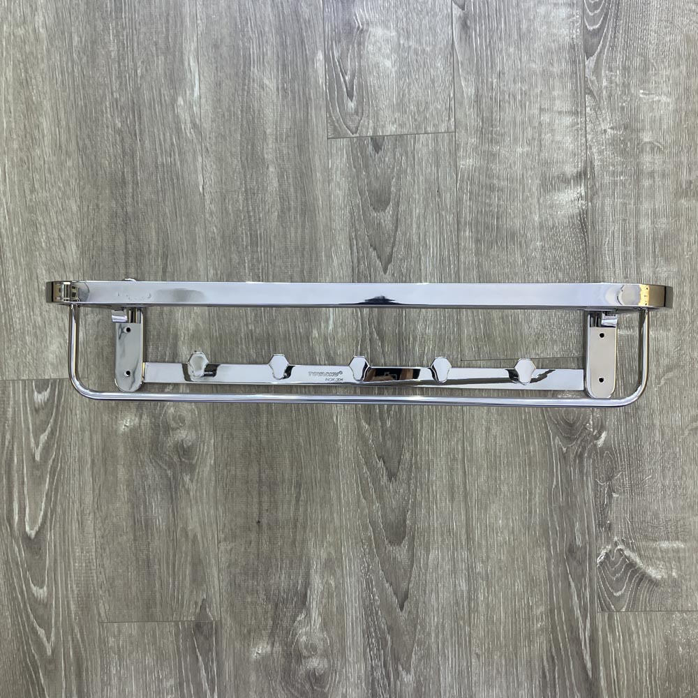 Thanh treo khăn 5 móc vợt inox 304 Tovashu PS2