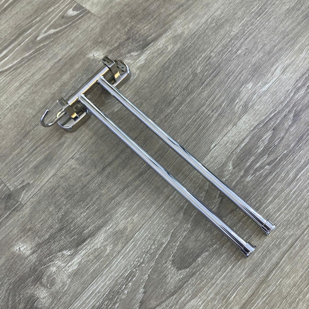 Máng khăn 2 chia nắp ovan Inox 304 Tovashu S2V