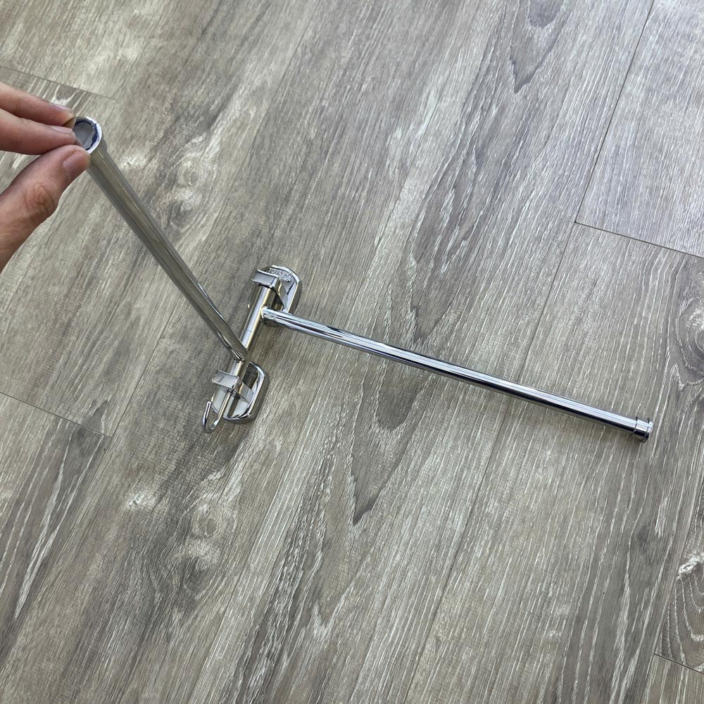 Máng khăn 2 chia nắp ovan Inox 304 Tovashu S2V