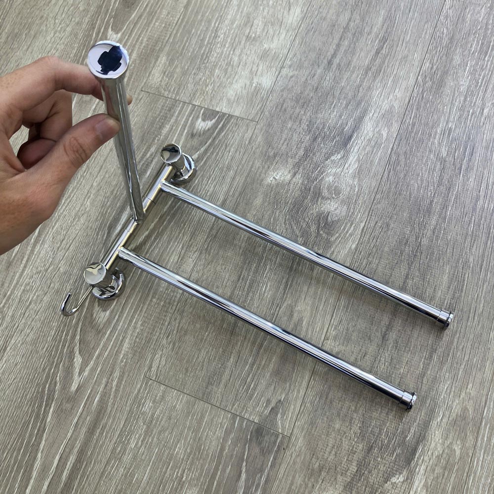Máng khăn 3 chia nắp tròn Inox 304 Tovashu S3T