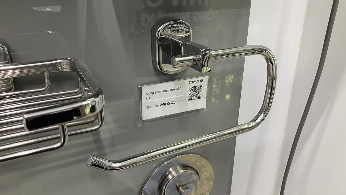 Vòng treo khăn inox 304 Tovashu C1