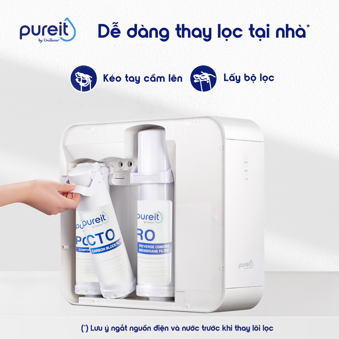 Máy Lọc Nước Âm Tủ Bếp Unilever Pureit DELICA UR5840 (công suất lọc 18000L)