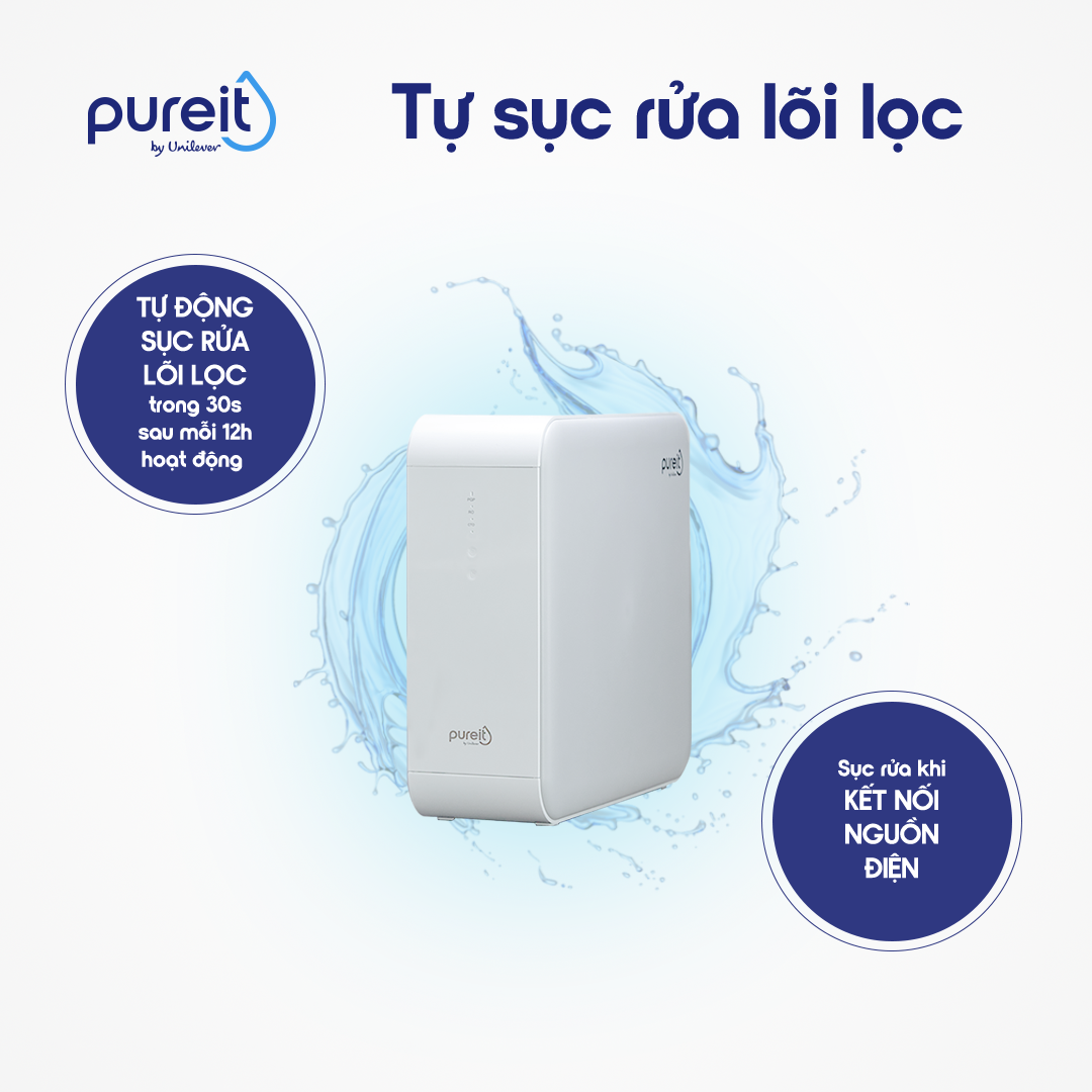 Máy Lọc Nước Âm Tủ Bếp Unilever Pureit DELICA UR5840 (công suất lọc 18000L)