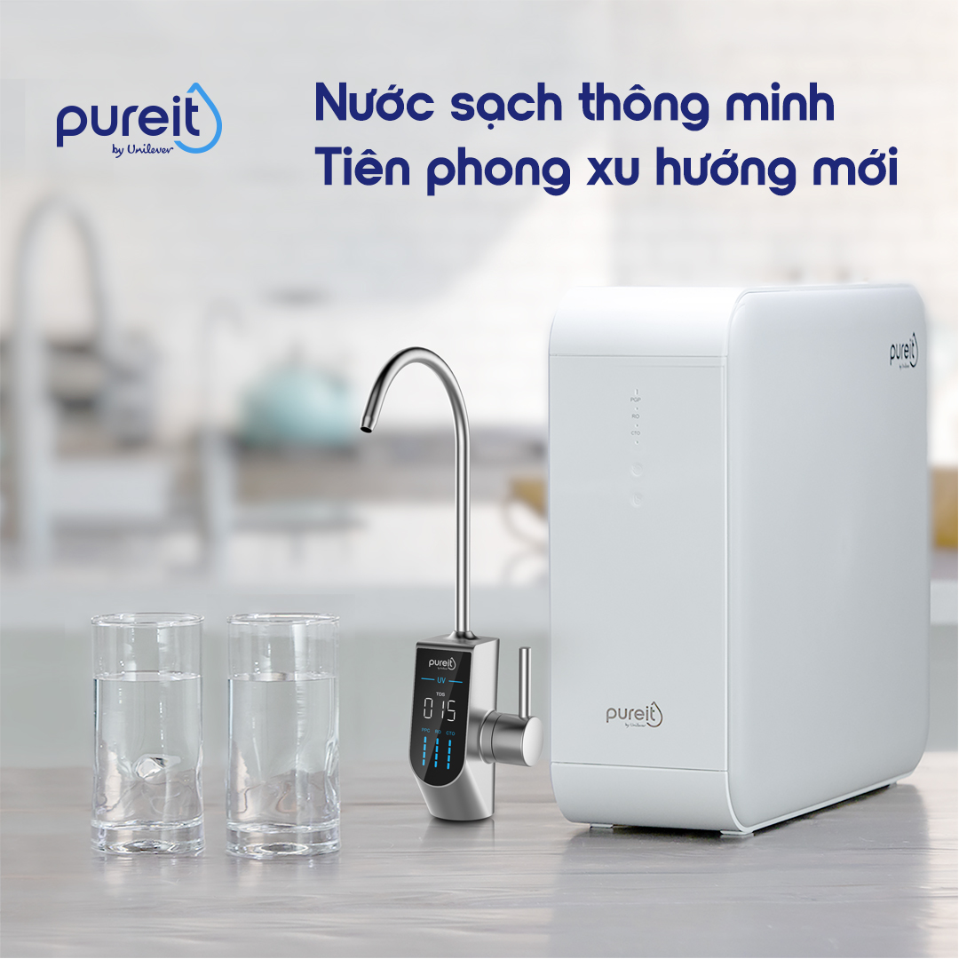 Máy Lọc Nước Âm Tủ Bếp Unilever Pureit DELICA UR5840 (công suất lọc 18000L)