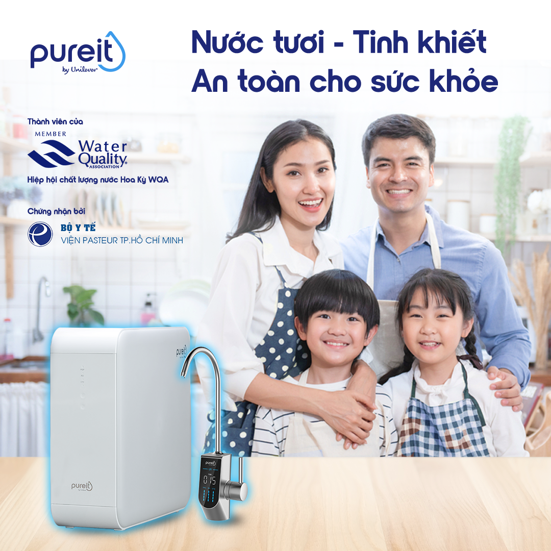 Máy Lọc Nước Âm Tủ Bếp Unilever Pureit DELICA UR5840 (công suất lọc 18000L)