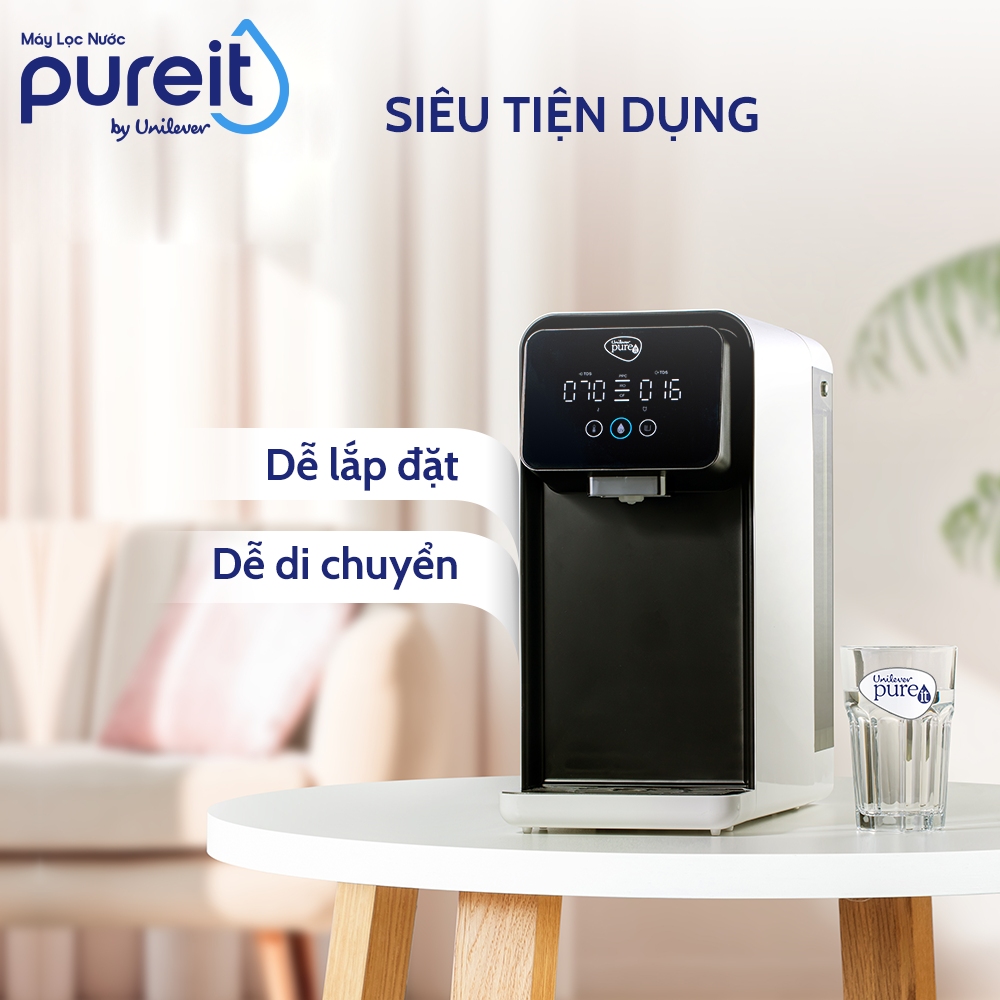 Máy Lọc Nước Unilever Pureit LAVITA Lọc  Sạch & Làm Nóng Thông Minh (công suất lọc 4000L)