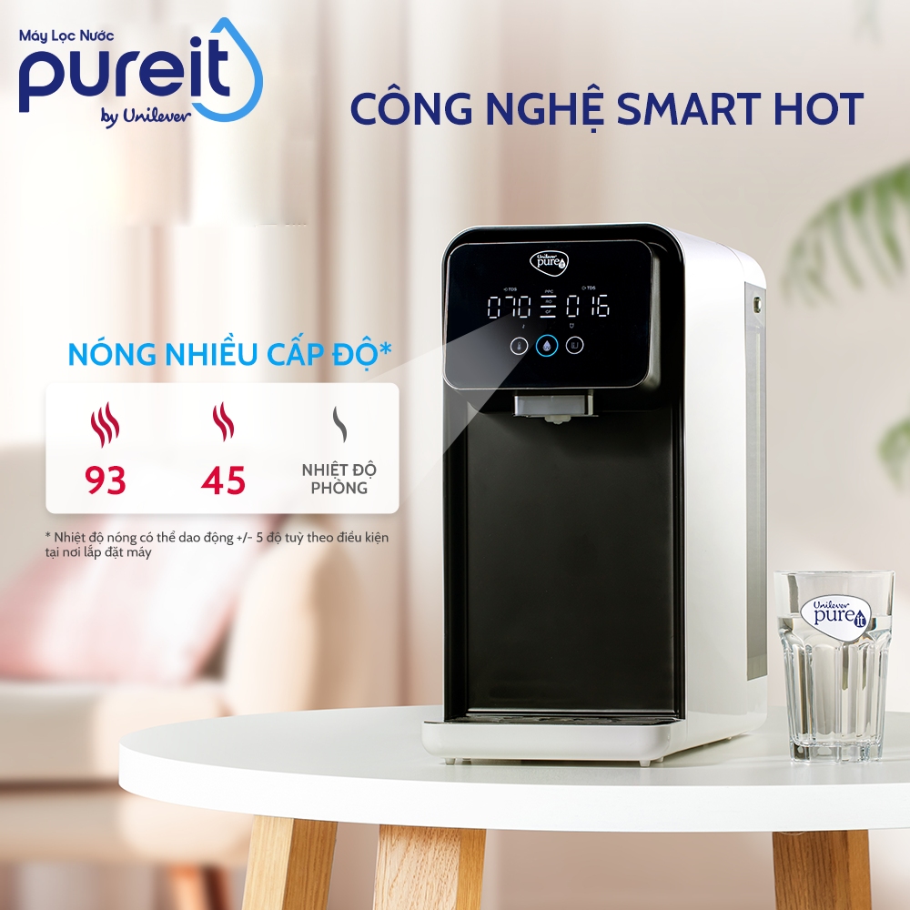 Máy Lọc Nước Unilever Pureit LAVITA Lọc  Sạch & Làm Nóng Thông Minh (công suất lọc 4000L)