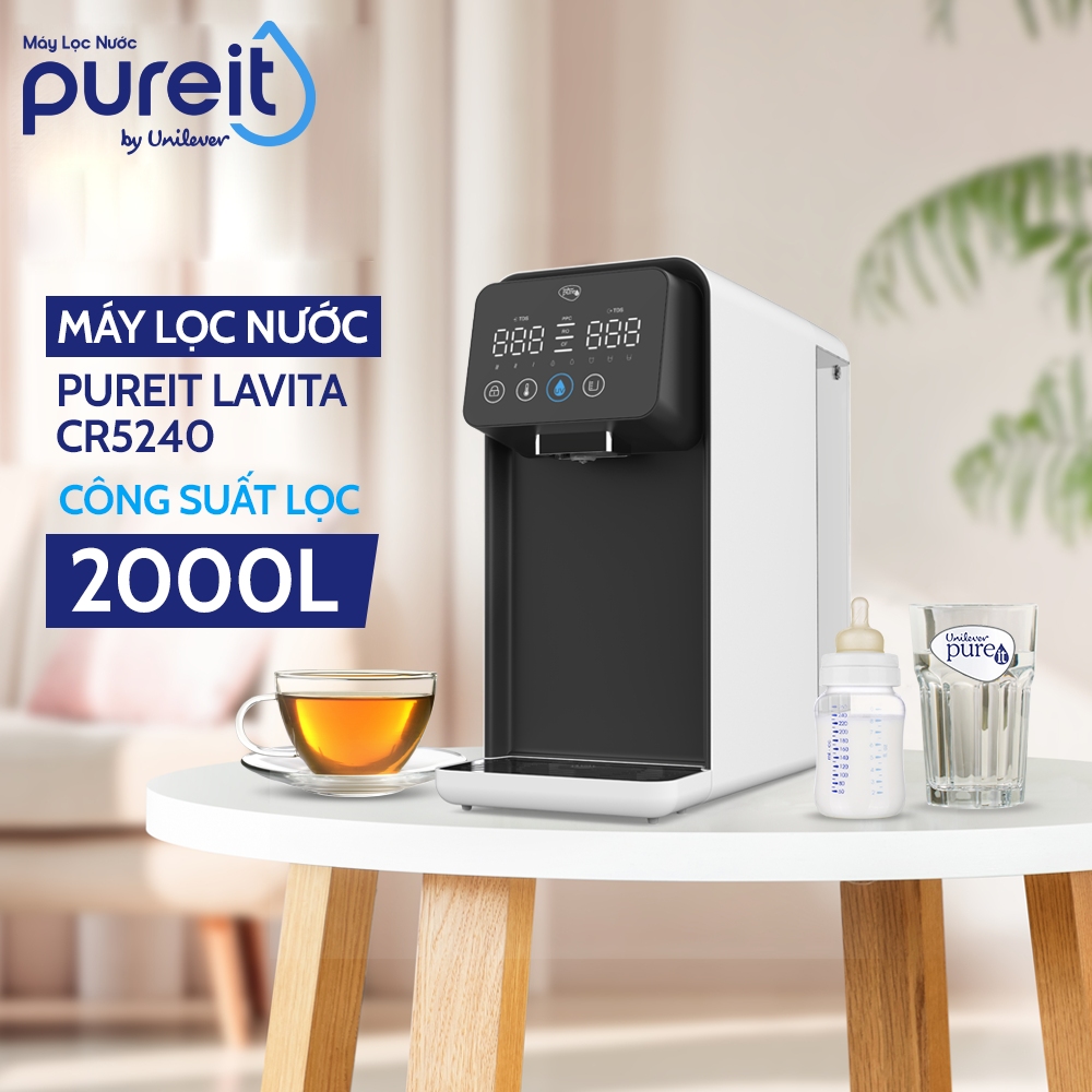 Máy Lọc Nước Unilever Pureit LAVITA Lọc  Sạch & Làm Nóng Thông Minh (công suất lọc 4000L)