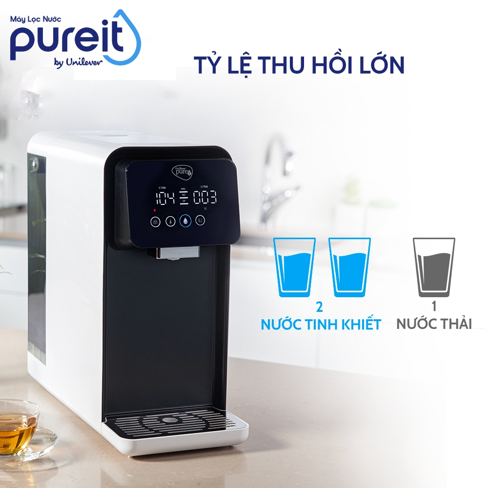 Máy Lọc Nước Unilever Pureit LAVITA Lọc  Sạch & Làm Nóng Thông Minh (công suất lọc 4000L)