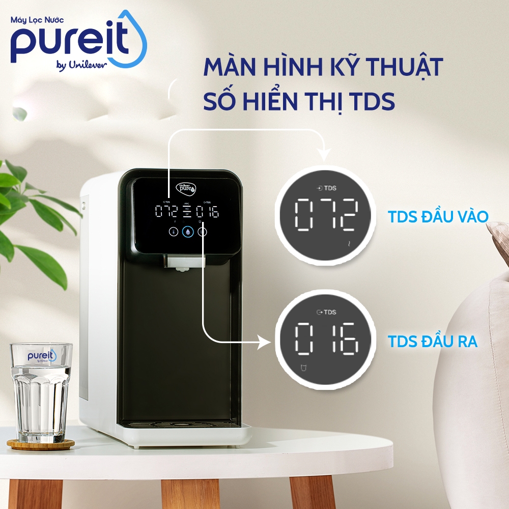 Máy Lọc Nước Unilever Pureit LAVITA Lọc  Sạch & Làm Nóng Thông Minh (công suất lọc 4000L)