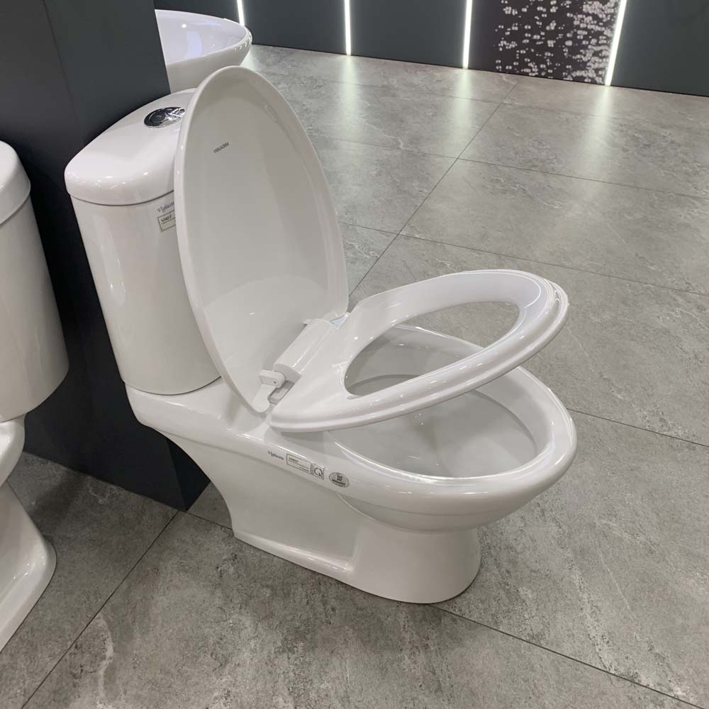 Bồn cầu 2 khối Viglacera VI107 nắp êm