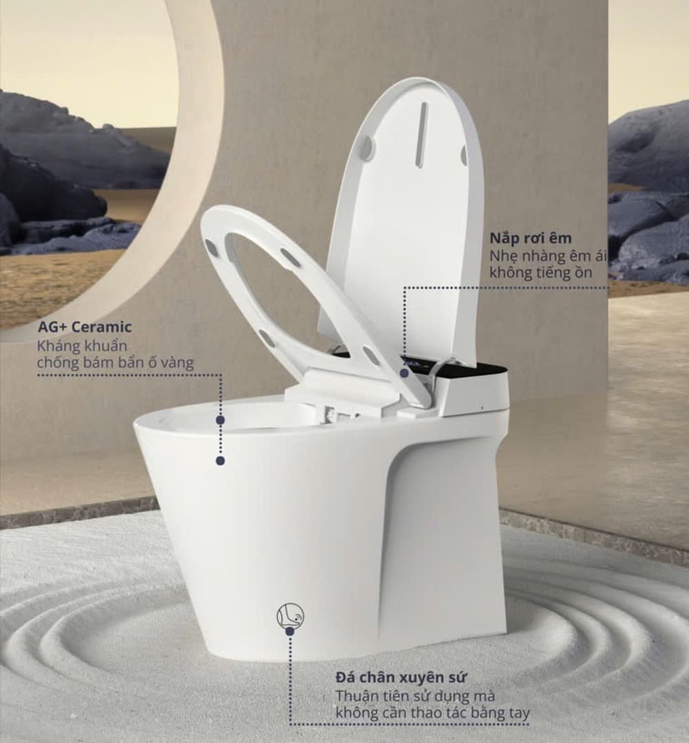 Bồn cầu điện tử Viglacera V882F (V.16.882F)