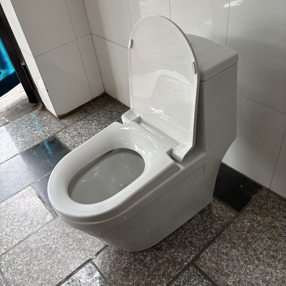 Bồn cầu 1 khối Viglacera V35M nắp êm xả xoáy (+ vòi xịt VG826)