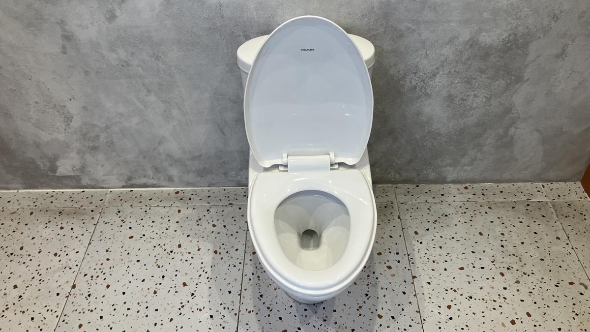 Bồn cầu 1 khối Viglacera V37S nắp êm tráp nhựa con thỏ rời (+ vòi xịt VG826)