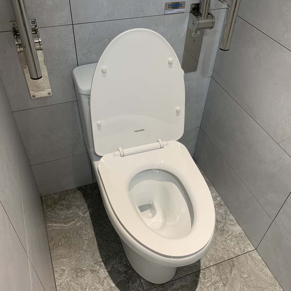 Bồn cầu 1 khối Viglacera V811 nắp êm (+ vòi xịt VG826)