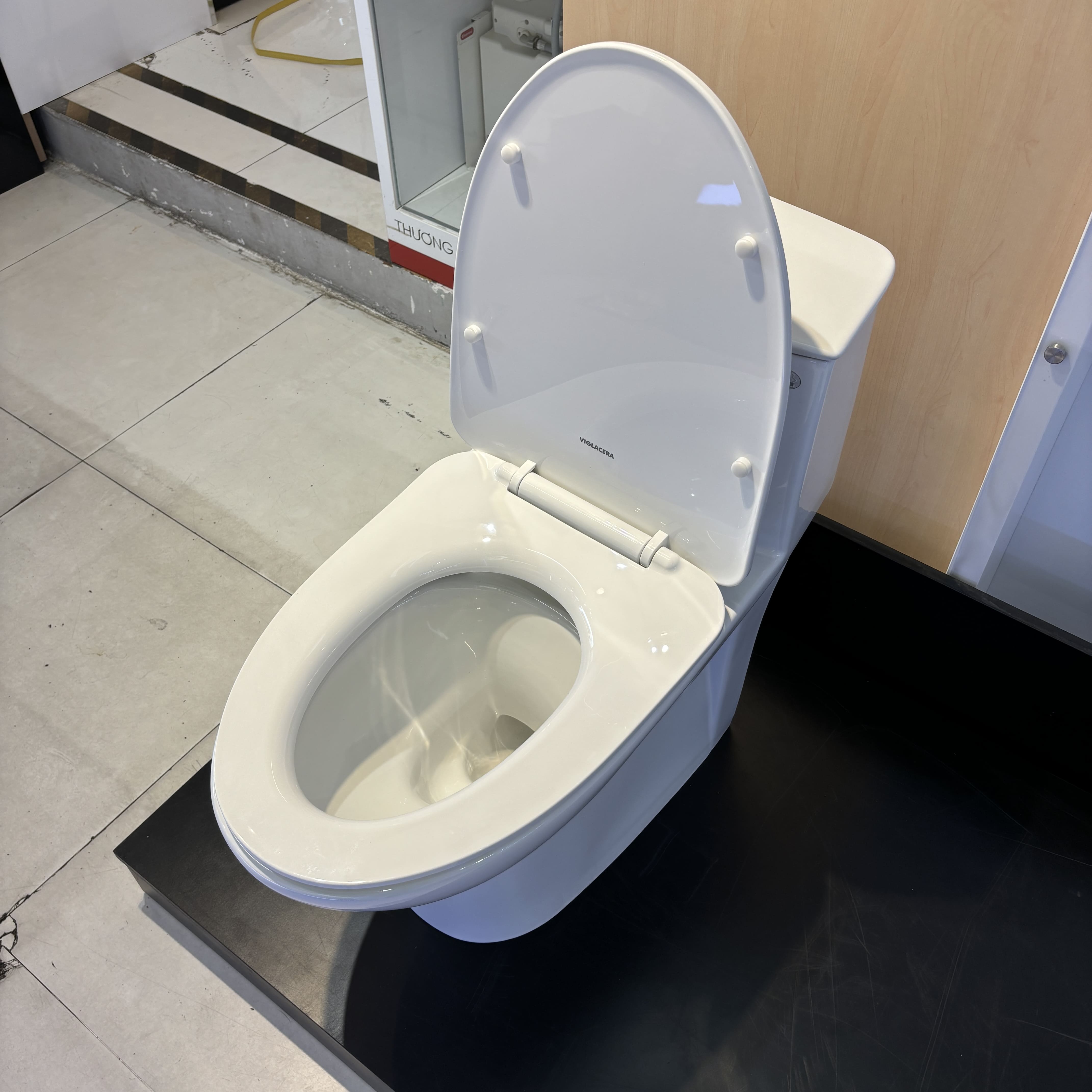 Bồn cầu 1 khối nắp êm Viglacera V819 (+ vòi xịt VG826)