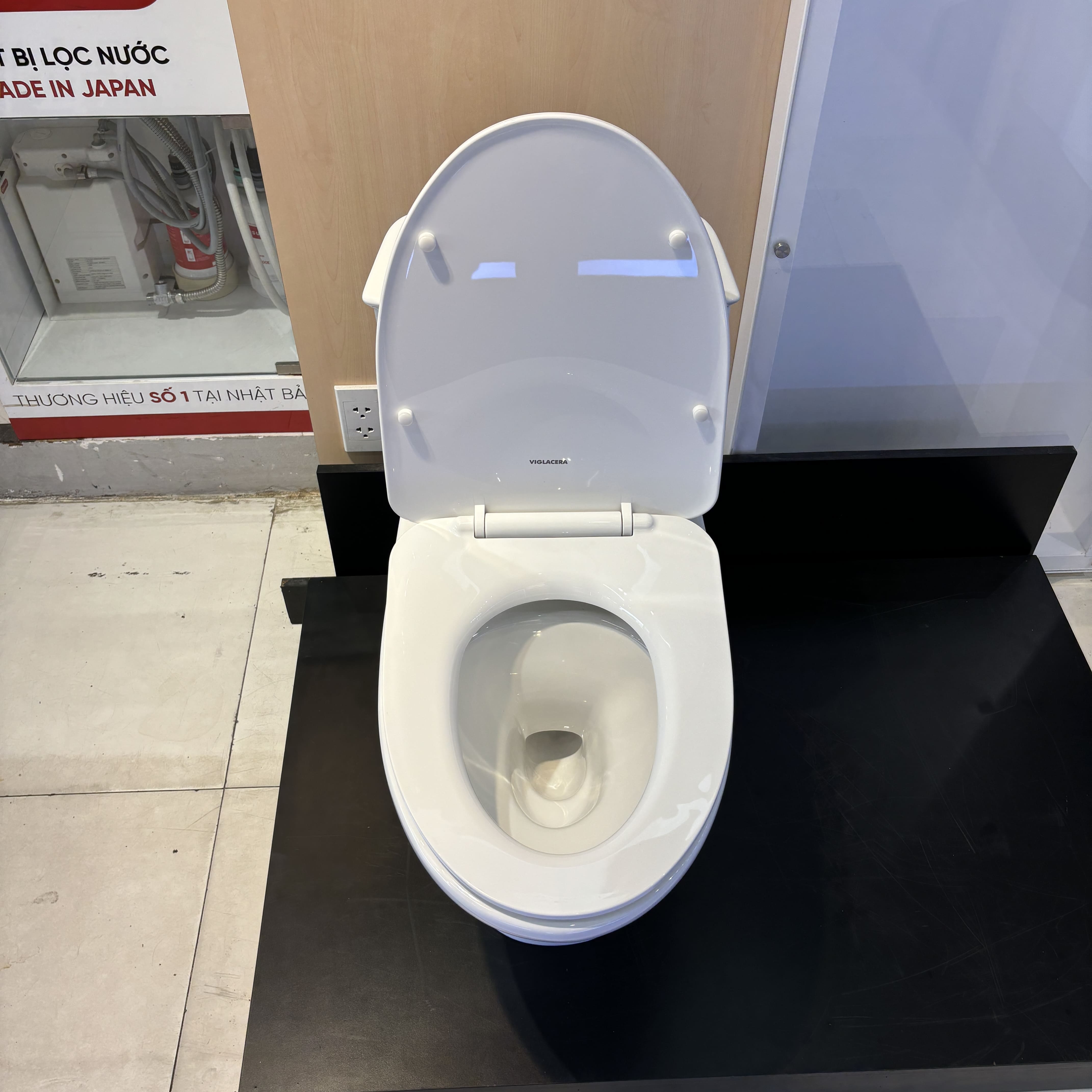 Bồn cầu 1 khối nắp êm Viglacera V819 (+ vòi xịt VG826)
