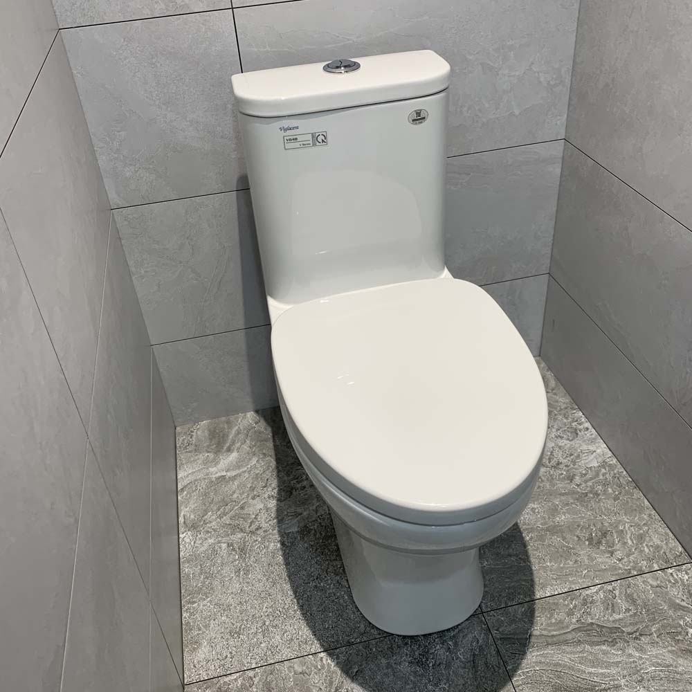 Bồn cầu 1 khối Viglacera V848 nắp êm