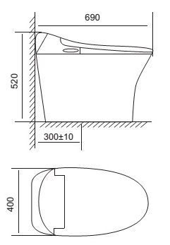 Bồn cầu thông minh 1 khối Viglacera V94