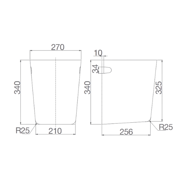 Chân chậu lavabo lửng Viglacera V58-CHAN