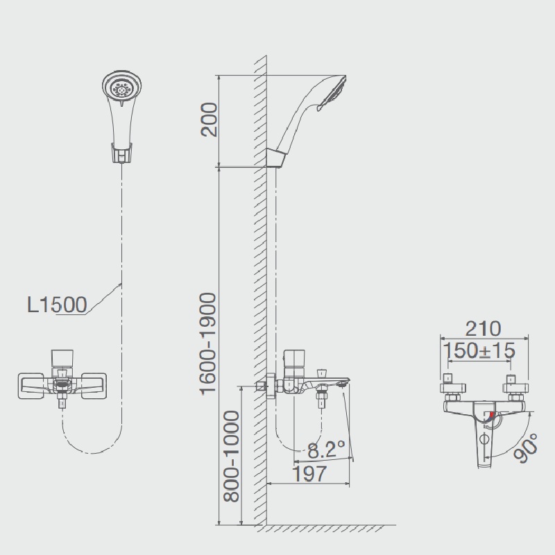 Củ sen tắm nóng lạnh Viglacera VG536