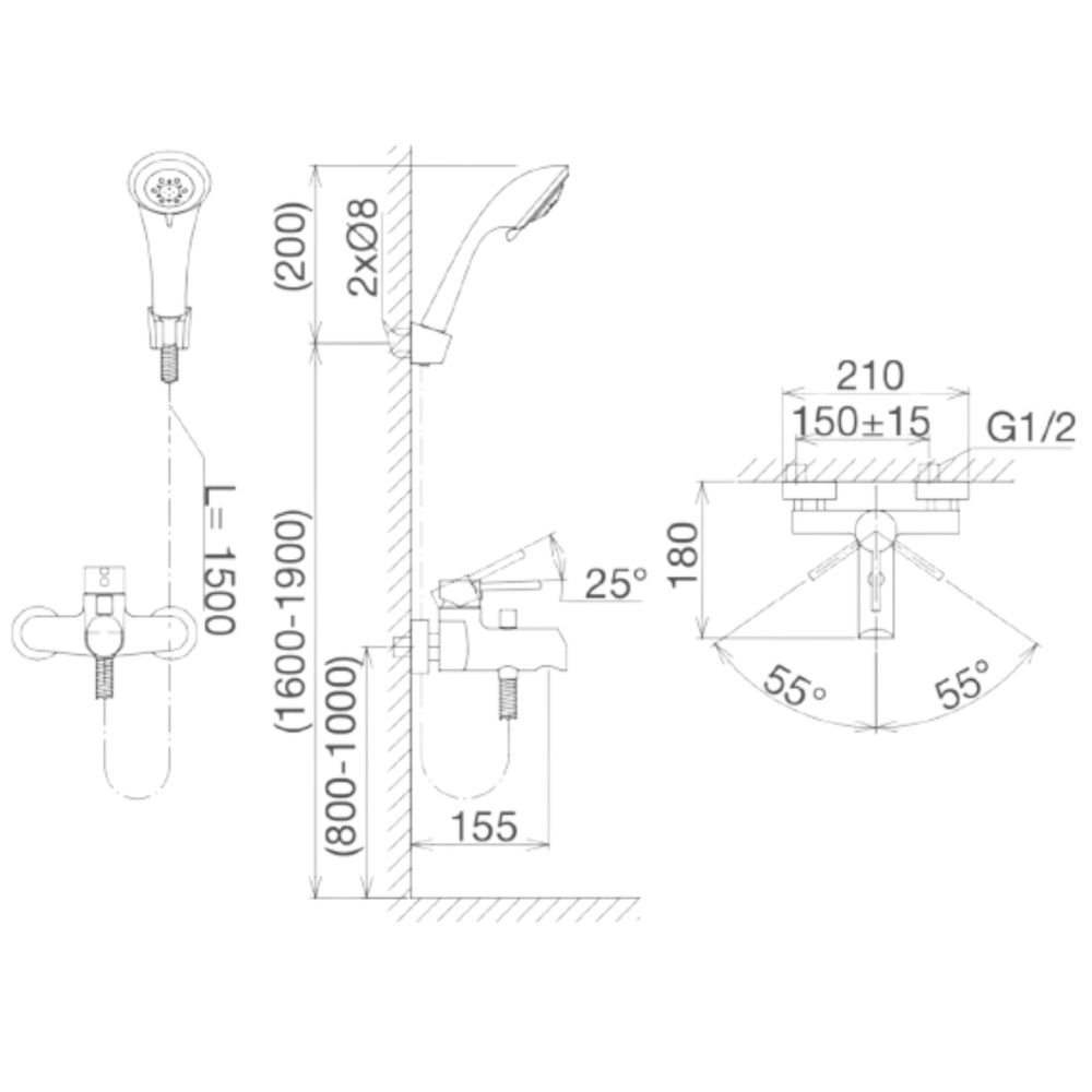 Sen tắm nóng lạnh Viglacera VG541