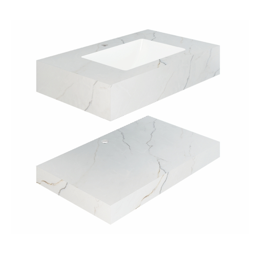 Chậu lavabo âm bàn đá 2 tầng Viglacera AZ51-9GP01