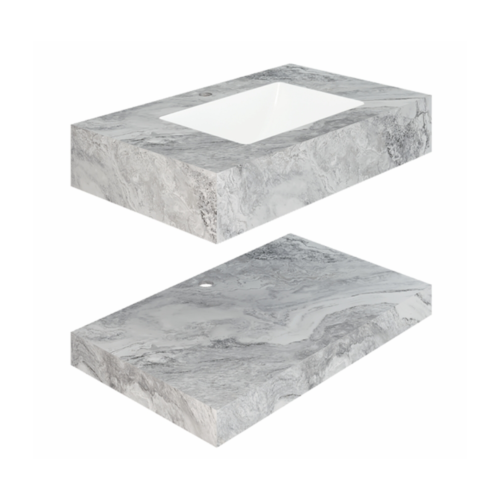 Chậu lavabo âm bàn đá 2 tầng Viglacera AZ52-9GP02