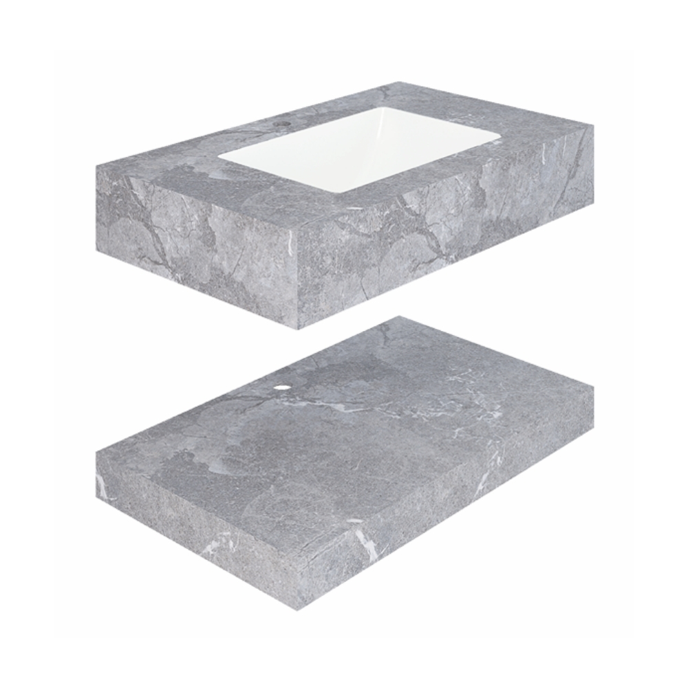 Chậu lavabo âm bàn đá 2 tầng Viglacera AZ53-9GP03