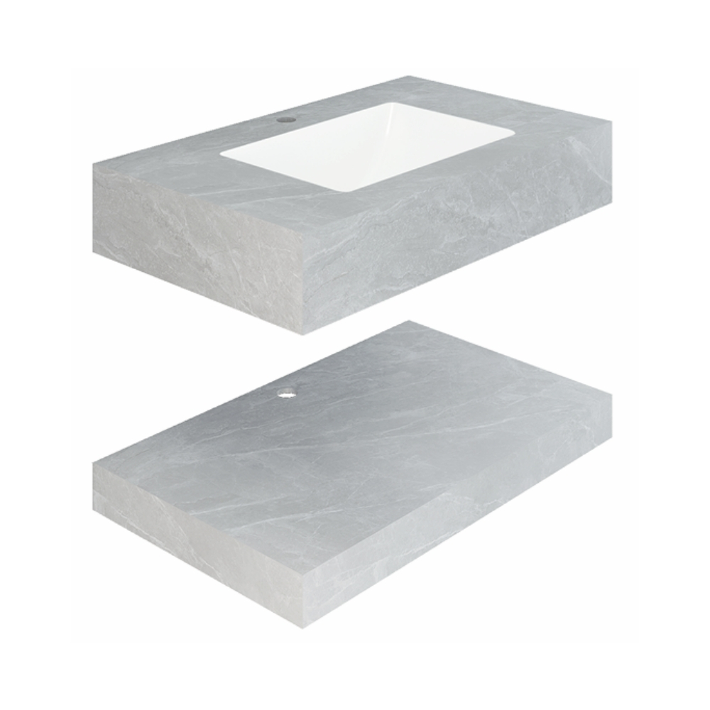 Chậu lavabo âm bàn đá 2 tầng Viglacera AZ54-9GP02