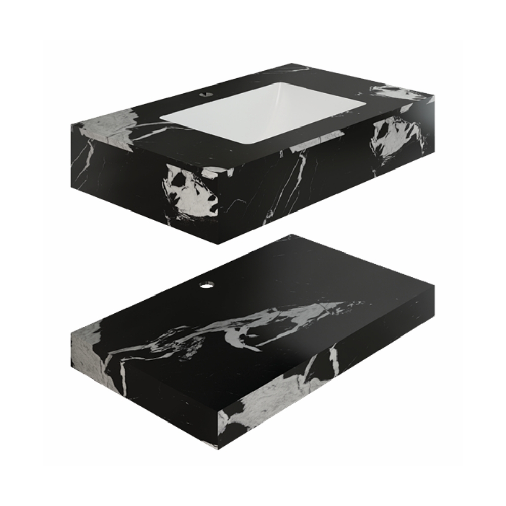 Chậu lavabo âm bàn đá 2 tầng Viglacera CHG-9S01P