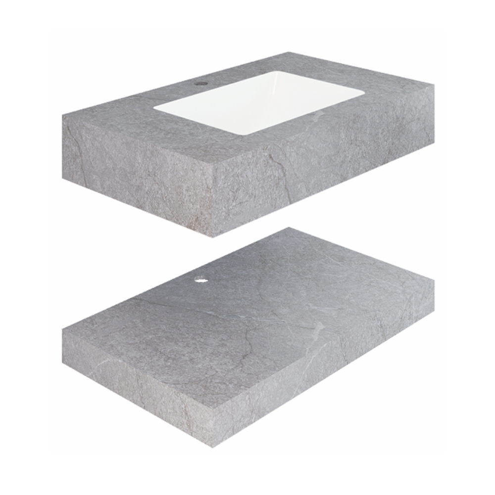 Chậu lavabo âm bàn đá 2 tầng Viglacera CL52-9GP02