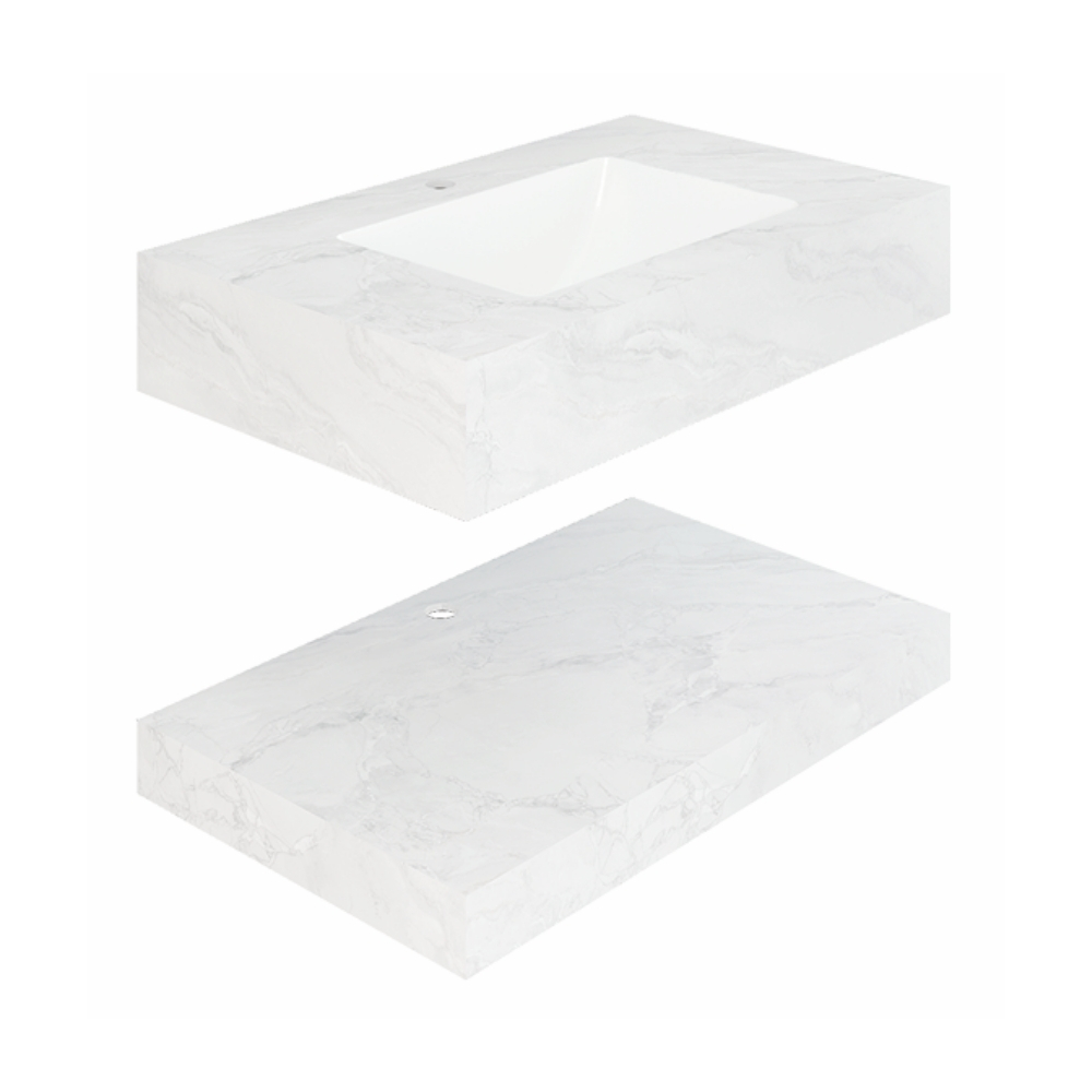 Chậu lavabo âm bàn đá 2 tầng Viglacera CL53-9GP01