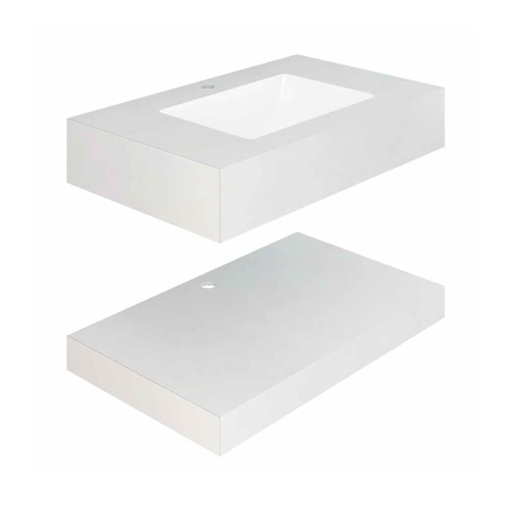 Chậu lavabo âm bàn đá 2 tầng Viglacera DNI-S01P