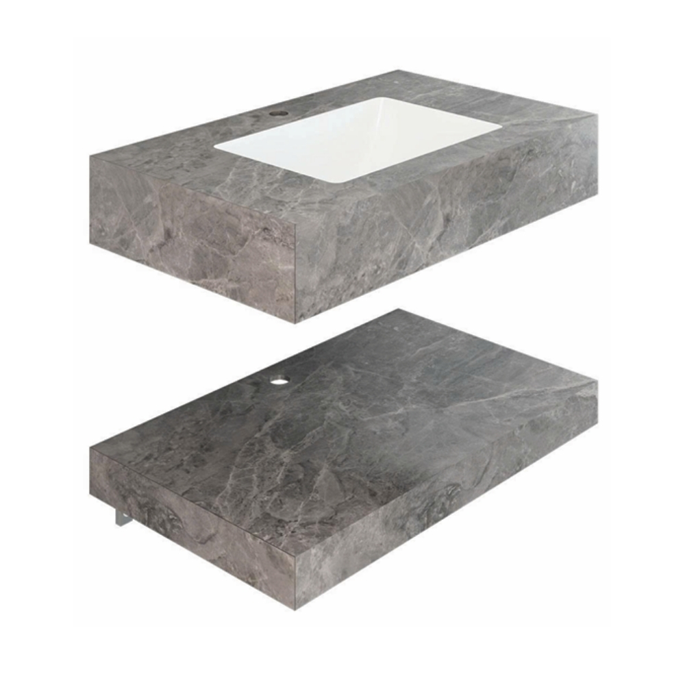 Chậu lavabo âm bàn đá 2 tầng Viglacera SH52-9GP02