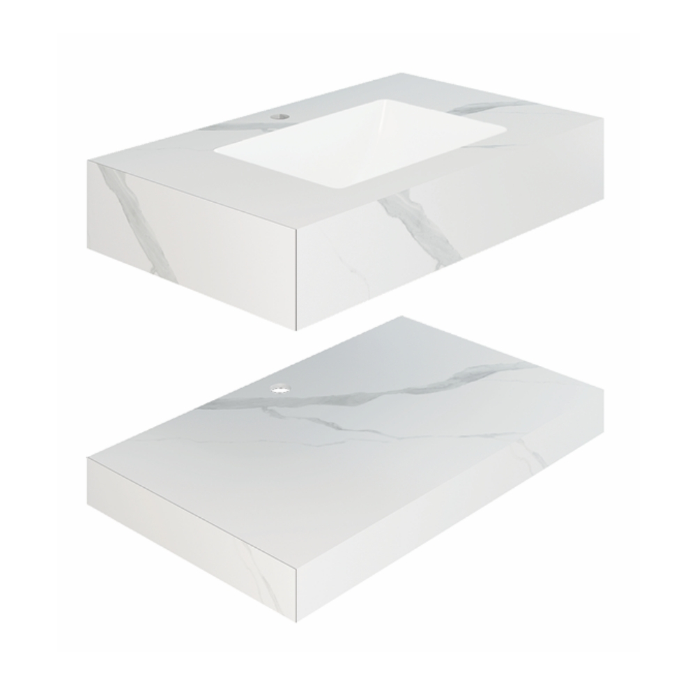 Chậu lavabo âm bàn đá 2 tầng Viglacera UA1-9GP01