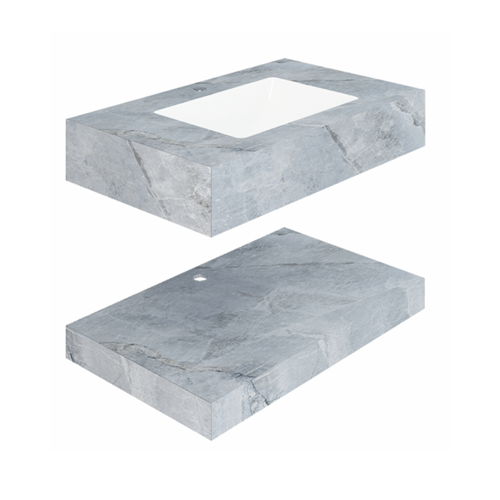 Chậu lavabo âm bàn đá 2 tầng Viglacera US7-9GP01