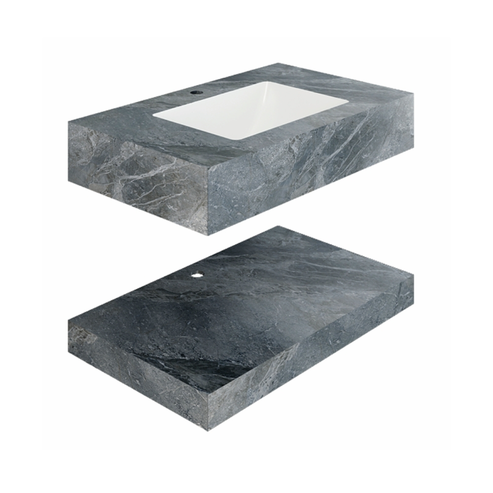 Chậu lavabo âm bàn đá 2 tầng Viglacera US8-9GP06