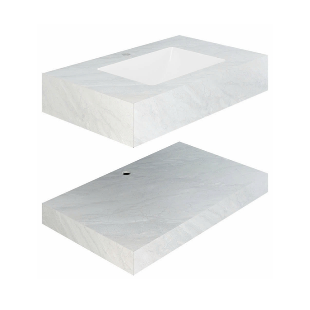 Chậu lavabo âm bàn đá 2 tầng Viglacera VA3-9GP01