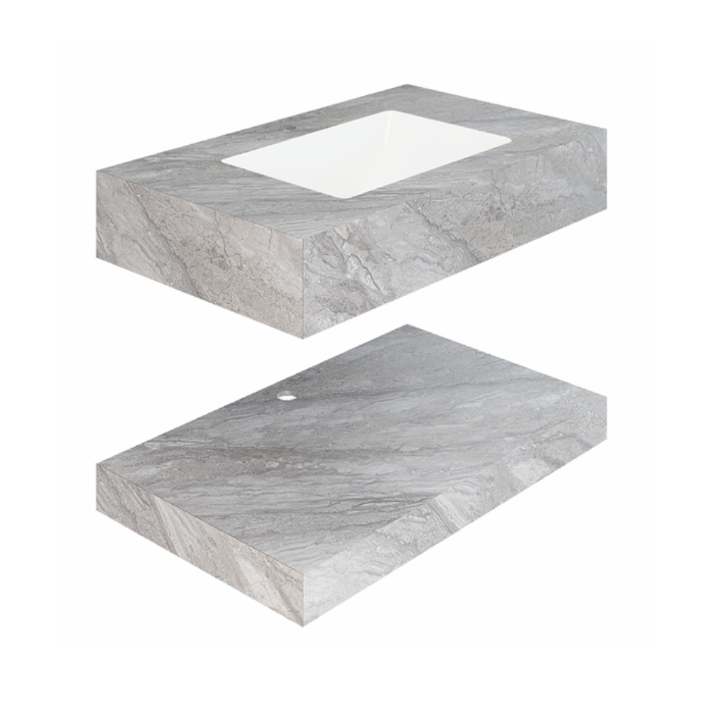 Chậu lavabo âm bàn đá 2 tầng Viglacera VA3-9GP03