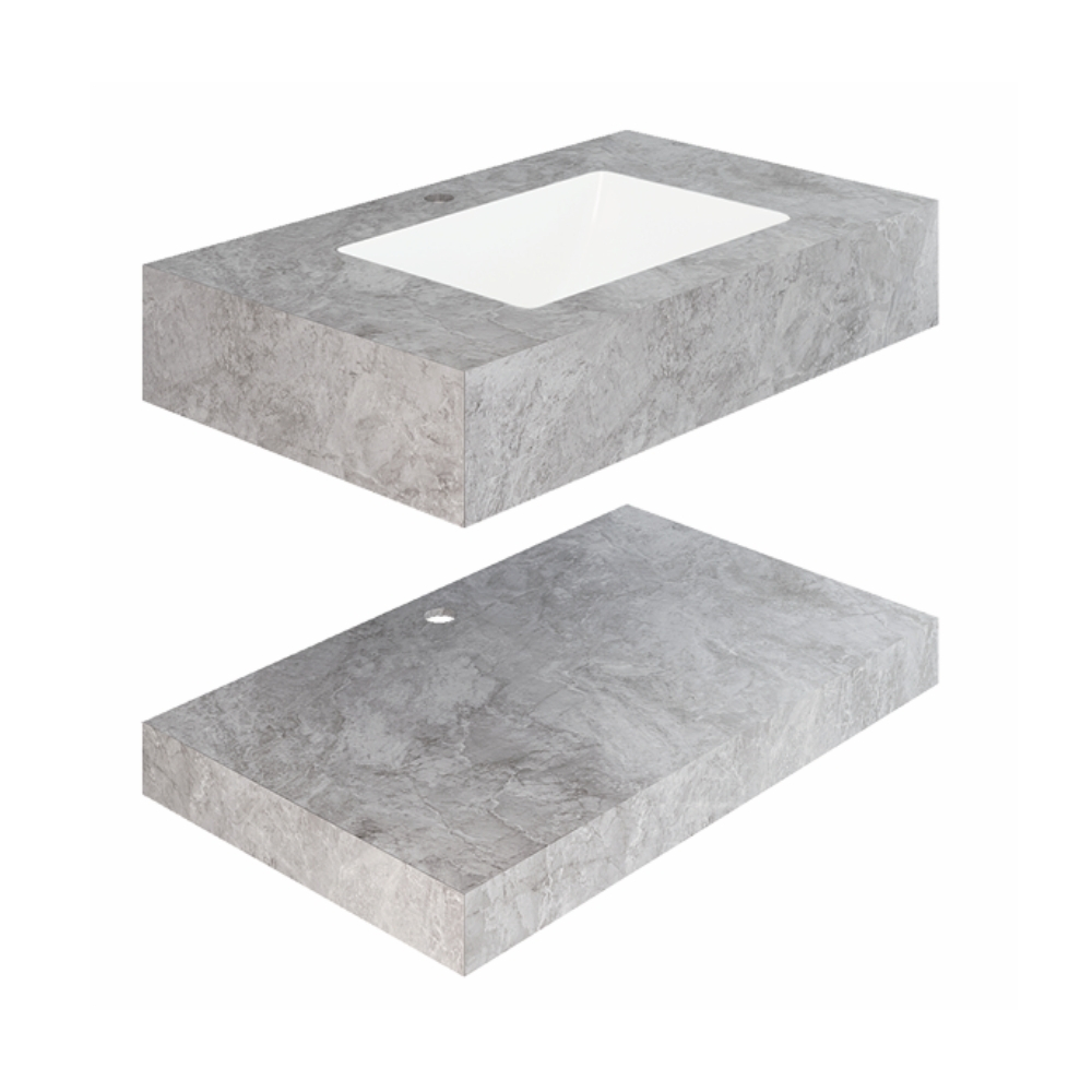 Chậu lavabo âm bàn đá 2 tầng Viglacera VA5-9GP01