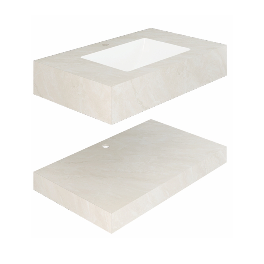 Chậu lavabo âm bàn đá 2 tầng Viglacera VA7-9GP04