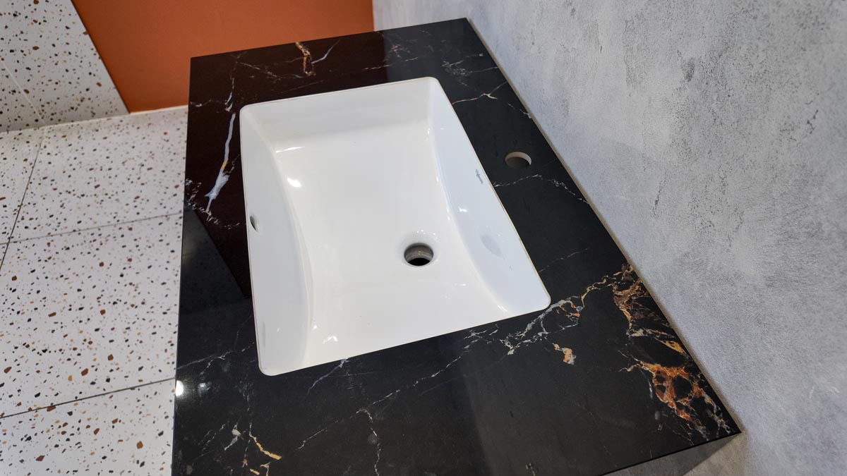 Chậu lavabo âm bàn đá 2 tầng Viglacera VI12-9GP01