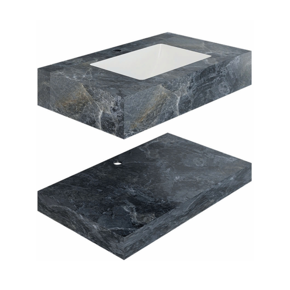 Chậu lavabo âm bàn đá 2 tầng Viglacera VI7-9GP03