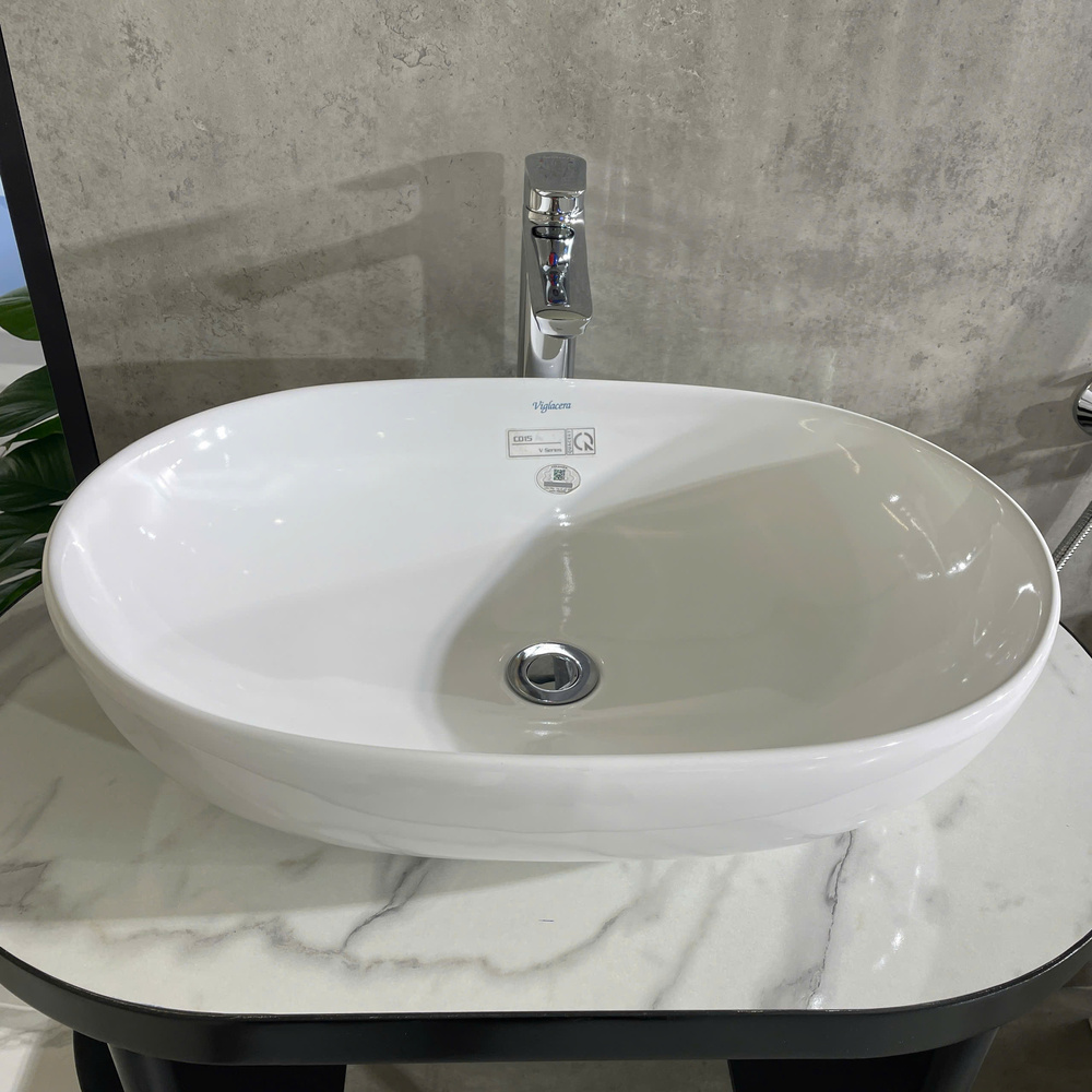 Chậu lavabo đặt bàn Viglacera CD15