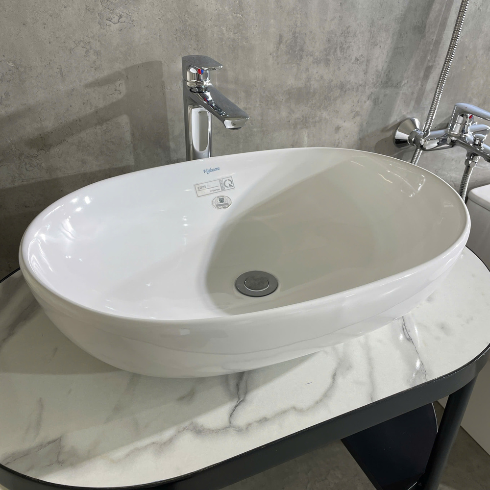 Chậu lavabo đặt bàn Viglacera CD15