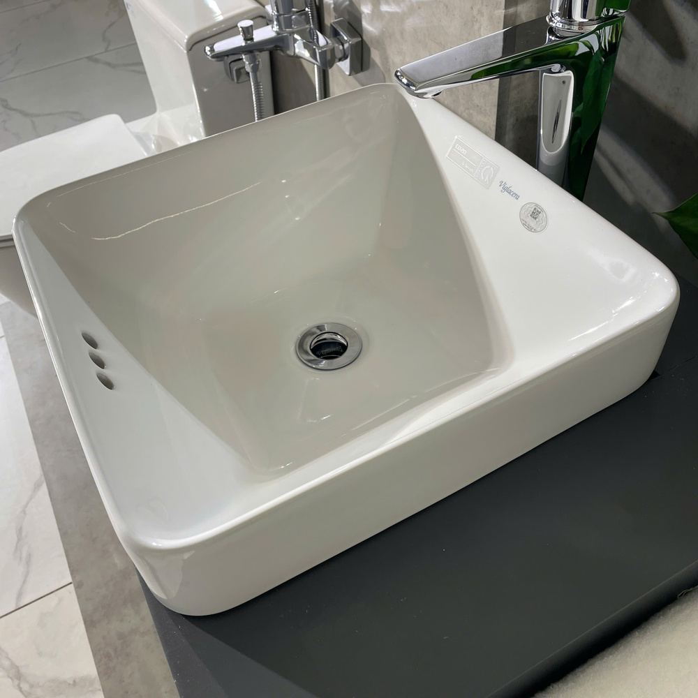 Chậu lavabo dương vành Viglacera CD20