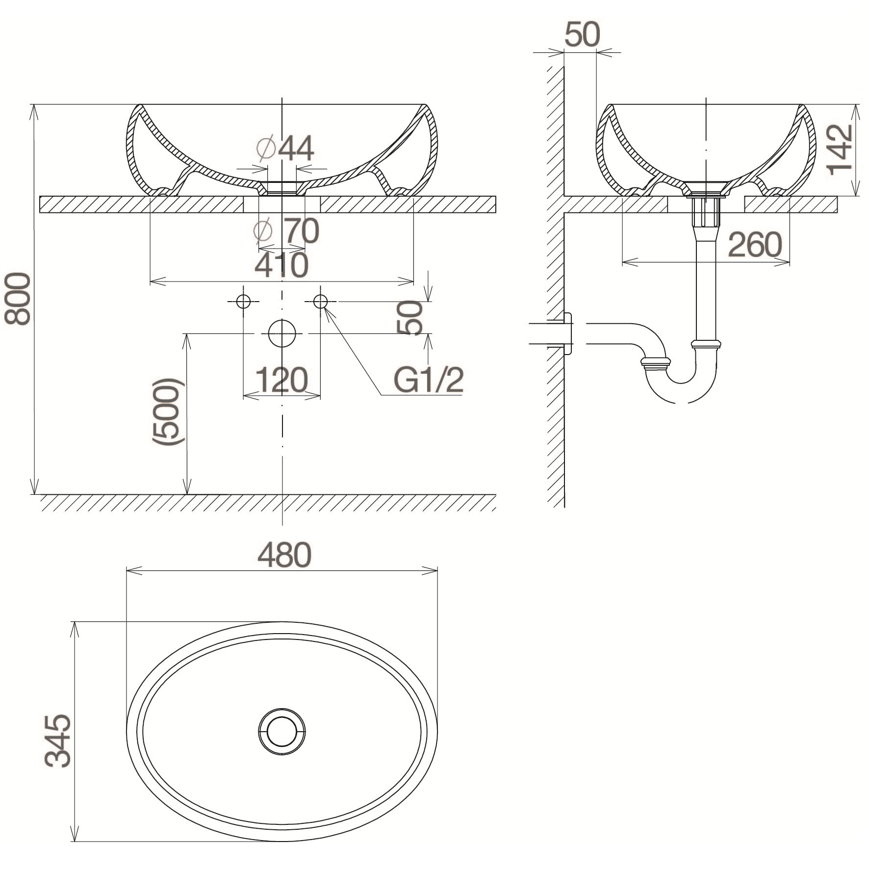 Chậu rửa Lavabo đặt bàn Viglacera CD30